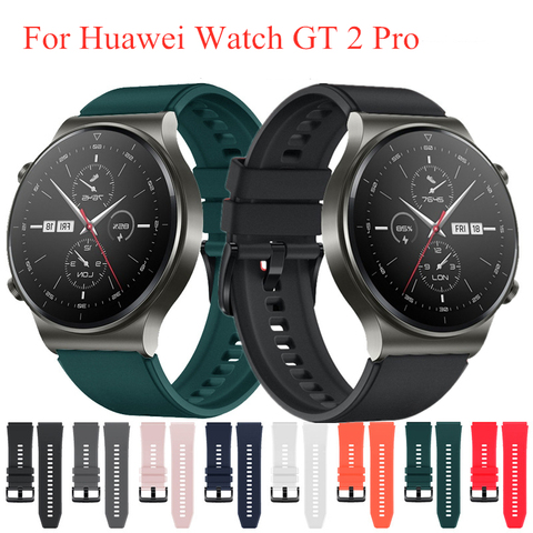 Correa de silicona deportiva para Huawei Watch GT 2 Pro, correa de muñeca reemplazable, pulsera de moda, correas de reloj para Huawei Watch GT2 Pro ► Foto 1/6