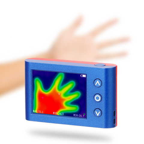 Cámara térmica infrarroja MLX90640, Sensor de temperatura, termómetro de cámara térmica Digital con pantalla LCD de 2,4 pulgadas ► Foto 1/6