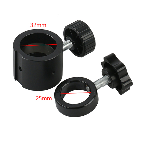 Interfaz de montaje para microscopio, anillo de fijación de límite con tornillo para prevenir deslizamiento, estéreo Industrial, 32mm, 25mm ► Foto 1/5