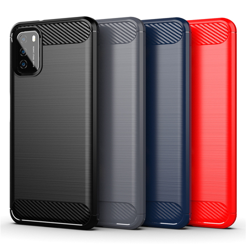 Para la cubierta Xiaomi Poco M3 Funda para Poco X3 NFC M3 Capas Funda de goma TPU para Redmi 8 9 A C Note 8 9 Pro Poco X3 F2 Pro M3 Fundas ► Foto 1/6