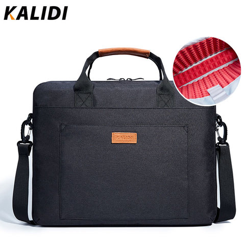 Bolso de ordenador portátil KALIDI 13,3 15,6 17,3 pulgadas Bolsa de ordenador portátil impermeable para Macbook Air Pro 13 15 maletín de hombro de ordenador bolsa ► Foto 1/6