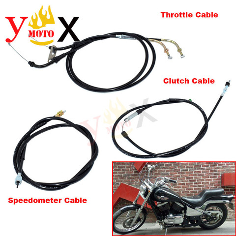 Cable de embrague VN400/800 para motocicleta, Cable de acelerador de aceite, velocímetro para Kawasaki VN Vulcan 400 800 VN400 VN800 ► Foto 1/6