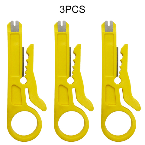 3 uds Mini alicates de engarzado cuchillo pelador de cables portátil herramientas de corte de alambre herramienta de engarzado de línea de corte de bolsillo multiherramienta ► Foto 1/6