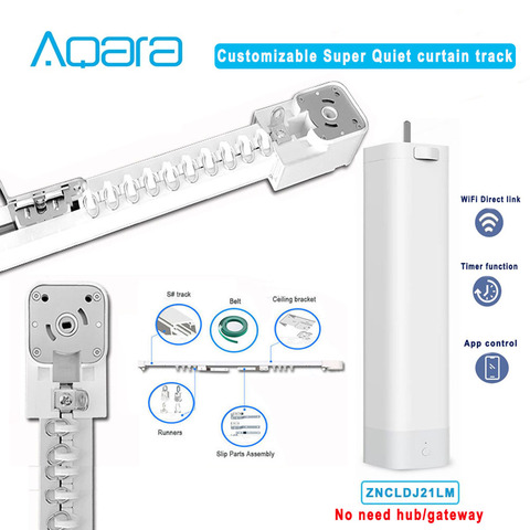 Aqara-Motor de cortina inteligente A1, sin Hub de enlace WiFi, funciona con el sistema de riel mijia Mihome ► Foto 1/5