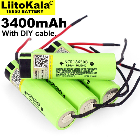 Liitokala, nuevo original NCR18650B 3,7 V 3400mAh 18650, batería de litio recargable para batería + Linie DIY, 1-10 Uds. ► Foto 1/4