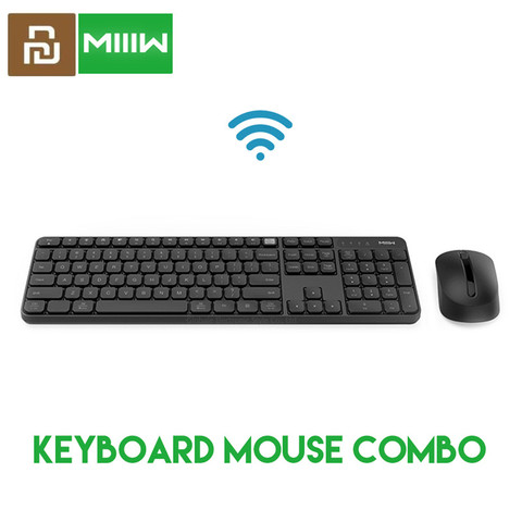 Original Xiaomi MIIIW RF 2,4 GHz inalámbrico Oficina teclado Mouse Set 104 teclas teclado USB portátil Compatible para Windows PC mac ► Foto 1/6