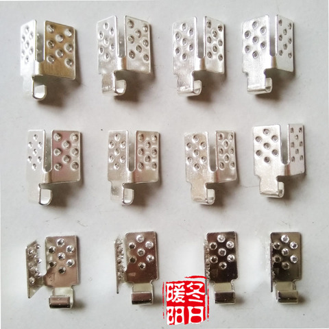 Abrazaderas de película de calentamiento bajo el suelo, conectores de plata especial para cable de conexión y película de calentamiento, 10/20/30/40/50/100 Uds. ► Foto 1/6