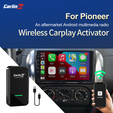Carlinkit 2.0 adaptador inalámbrico CarPlay 2,0 para Pioneer, multimedia CarPlay modificado con dispositivo Android, caja inteligente Pug y Play IOS 14 ► Foto 1/1