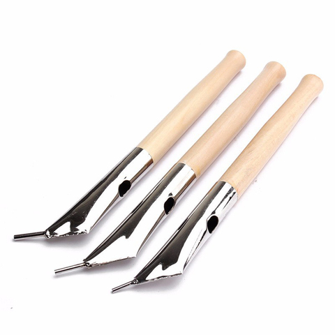 3 unids/set Tjanting Tool arcilla arte cerámica de impresión Batik cuchillos plumas cera caliente Tjanting aguja escultura arte herramienta para cerámica ► Foto 1/2