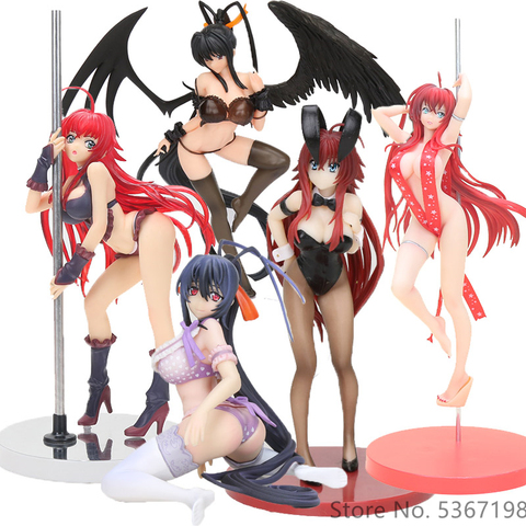 Figura de acción de Anime de la escuela secundaria DxD, ropa de baño de Conejitos, Rias Gremory, Himejima Akeno 1/12 escala figura de PVC en miniatura de juguete ► Foto 1/5