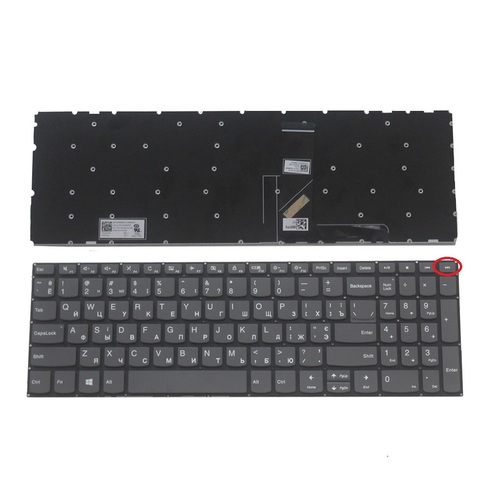 Teclado RU para Lenovo IdeaPad, S340-15, s340-15iwl, s340-15api, s340-15iml, ruso, portátil, negro, novedad ► Foto 1/5