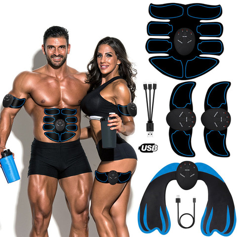 Ejercitador de cadera recargable EMS Unisex, Estimulador muscular de tóner, levantamiento de glúteos, Fitness, para pérdida de peso, masajeador adelgazante corporal ► Foto 1/6