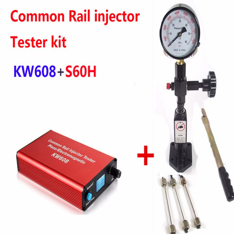 ¡Kawish! Kit de tester de inyector Common rail KW608, probador de inyector diésel USB y boquilla de inyector Common Rail S60H ► Foto 1/6