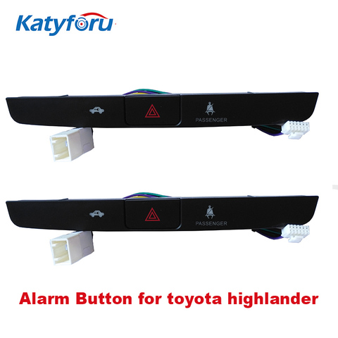 Coche Original botón de parada de emergencia para toyota Highlander 2009-2014 botón de alarma para toyota highlander macho a macho, color negro ► Foto 1/6