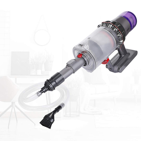 Dyson-Aspirador V7 V8 V10 V11, aspiradora de repuesto con cabezal adaptador de tubo de succión plana + 1 kit de herramientas de hendidura suave 10 cabezales de herramienta de limpieza ► Foto 1/6