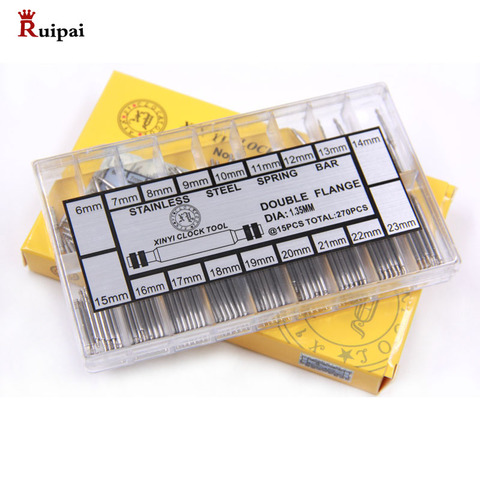 RUIPAI DIA 1,35mm 270 Uds reloj resorte barra Correa enlaces Pin Set de 6 ~ 23mm ► Foto 1/6