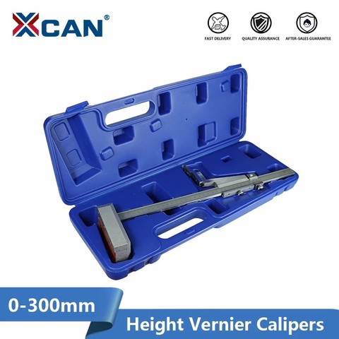 XCAN-calibrador de altura Vernier de acero inoxidable, 0-300mm, con soporte, regla de medida, herramientas ► Foto 1/6