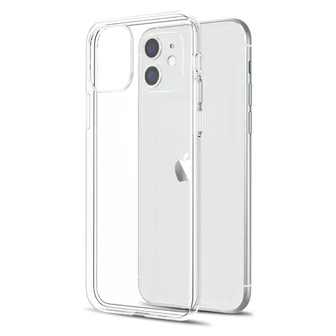 Funda transparente ultrafina para iPhone, carcasa trasera de silicona TPU suave para iPhone 11 12 Pro Max XS Max XR X 5 6 6s 7 8 SE 2022 ► Foto 1/6