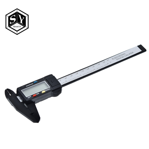 Calibrador Vernier de fibra de carbono Digital LCD, herramienta de medición de micrómetro, 150mm, 6 pulgadas, novedad ► Foto 1/6