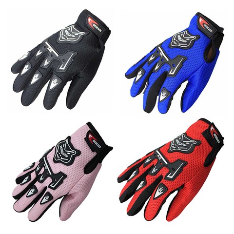 Guantes de Moto de dedo completo para niños, Moto de cuero de motocrós, Guantes de carreras ► Foto 1/6