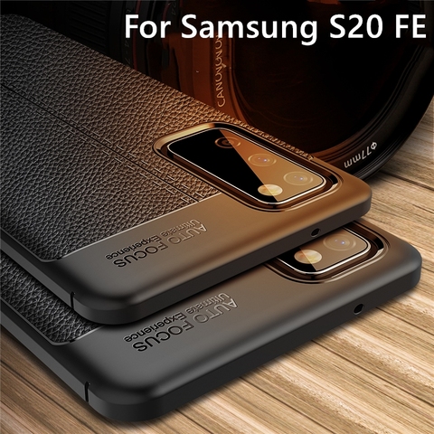 Funda de silicona para Samsung Galaxy S20 FE, Funda de cuero para Samsung S20 FE, Galaxy S20 FE S21 Plus Ultra A12 A71 M51 M31 A51 ► Foto 1/6