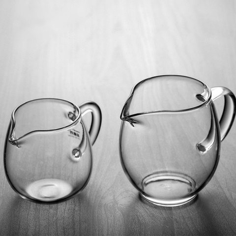 Jarra de té de vidrio engrosado, juego de té chino transparente de borosilicato, accesorio, taza de espuma café con leche Chahai ► Foto 1/5