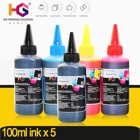 500ML recarga Universal de tinta kit para Epson Canon HP hermano Lexmark DELL Kodak impresora de inyección de tinta CISS cartuchos de tinta de impresora ► Foto 1/1