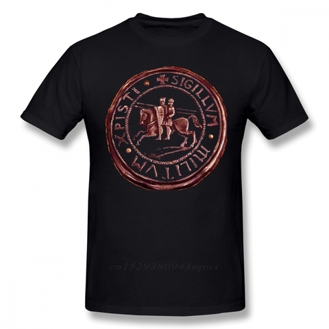 Camiseta Templar Knights Templar Seal Symbol para hombre, Camiseta de algodón con 100% gráfica, camiseta bonita clásica de manga corta ► Foto 1/6