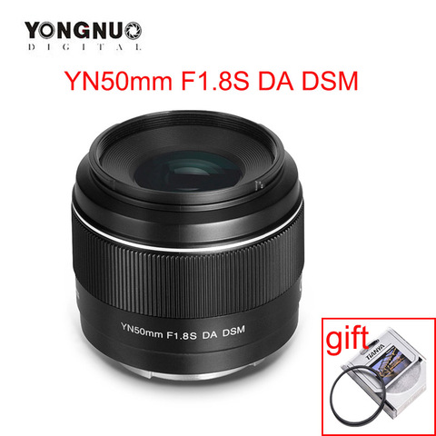 Yongnuo-lente Micro E automática de 50mm y 1,8 con USB, YN50mm, F1.8S, DA, DSM, APS-C para Sony, formato AF/MF, a6400 ► Foto 1/6