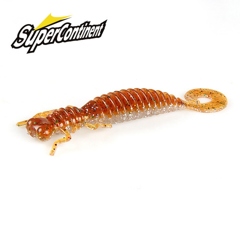 Larva-SEÑUELOS blandos artificiales para pesca, gusano de silicona, Lucio, pececillo, Swimbait, Jigging, plástico, 2022 ► Foto 1/5