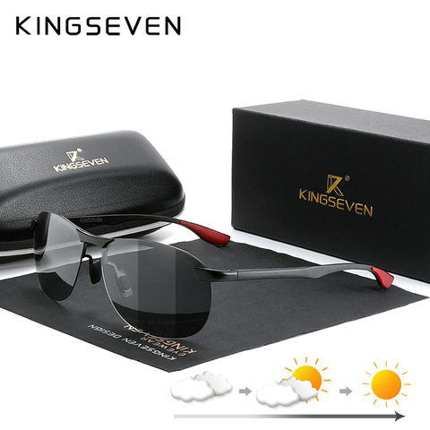 KINGSEVEN-gafas de sol fotocromáticas polarizadas para hombre y mujer, camaleón, antideslumbrantes, para conducir, Zonnebril heren ► Foto 1/6