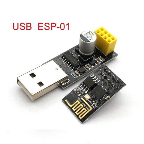 Adaptador de módulo Wifi CH340 USB a ESP8266 ESP-01, microcontrolador de comunicación inalámbrica para teléfono y ordenador, incluye ESP-01 ► Foto 1/5