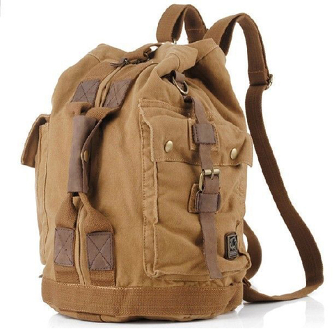 Bolsos de viaje de lona estilo militar Vintage para hombre y mujer, mochila escolar, equipaje y bolsas de viaje, Envío Gratis ► Foto 1/6