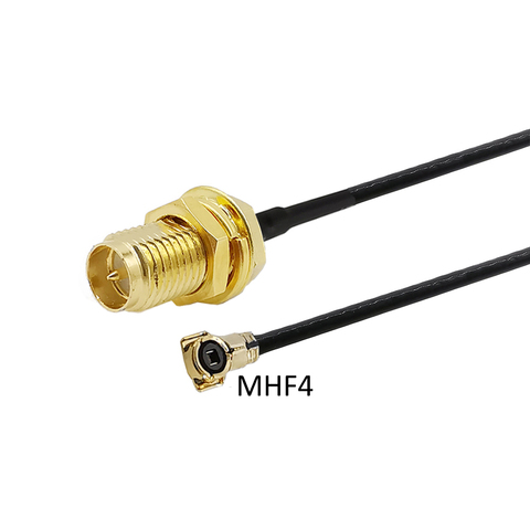 Tarjeta IPEX MHF4 a RP SMA IPEX U.FL IPX M2 MHF4 a RP-SMA hembra para Mini PCI 0,81mm para 7260NGW 8260NGW M2 ► Foto 1/6