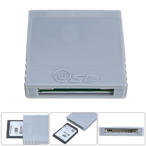 Adaptador conversor de tarjeta SD para Nintendo Gamecube/Wii, adaptador de memoria SD adecuado para consolas NGC Port, consola de videojuegos, lector de tarjetas, accesorios ► Foto 1/6
