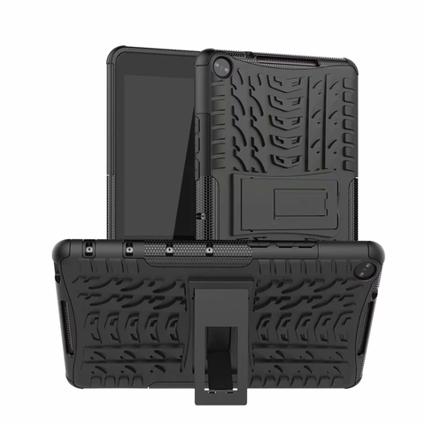 Funda armadura para Huawei Mediapad T3 T5 10 M3 M5 Lite 8 8,4 10,1 a prueba de golpes para niños, para Matepad 10,4 Pro 10,8, soporte PC + cubierta de silicona ► Foto 1/6