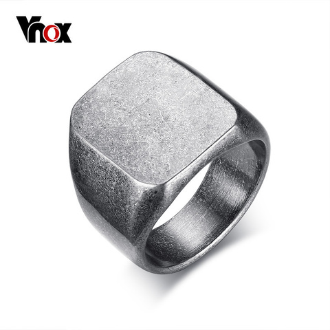 Vnox 18mm Retro de hombres anillos Punk Rock Vintage individualidad anillo para hombres joyería nos tamaño 8 a 12 anillo de cóctel ► Foto 1/6