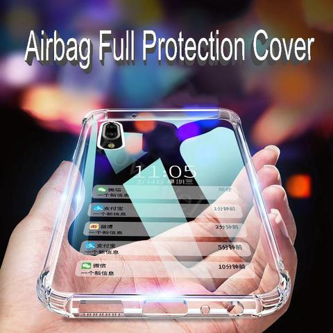 Funda de protección completa para Airbags Sharp Aquos S2 S3, funda trasera transparente de TPU suave a prueba de golpes para Aquos R2 ► Foto 1/6