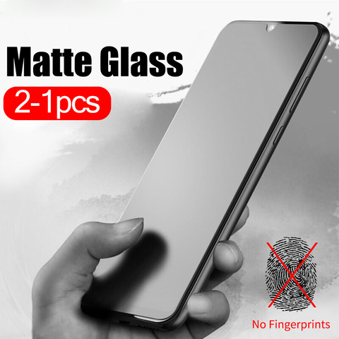 2-1 Uds esmerilado de vidrio mate para xiaomi mi 10 lite 9 xiomi xaomi a3 9t pro mi9 mi9t 8 se mi10 película protectora de vidrio templado ► Foto 1/6