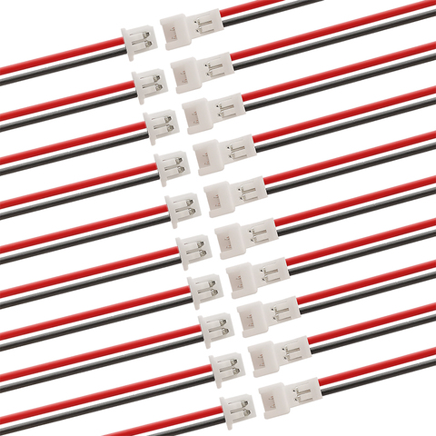 Conector de Cable JST de 2 pines, Micro macho hembra, 100mm, 15CM, 1,25/50 pares ► Foto 1/3