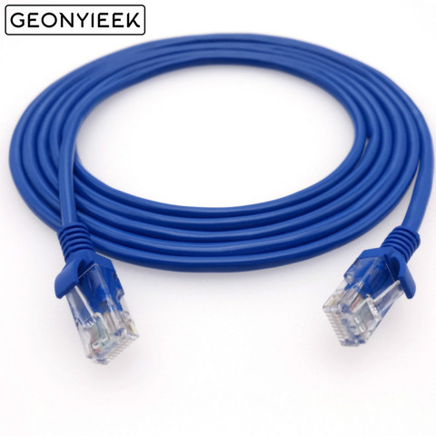 Mejor Precio 1m 2m 3m 5m 10m azul Internet Ethernet LAN CAT5e Cable de red para computadora Router de módem de calidad superior june5 ► Foto 1/6