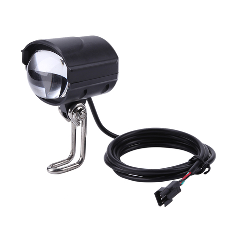 Faro delantero LED para bicicleta eléctrica, 2 en 1, claxon resistente al agua, 36V-60V ► Foto 1/6