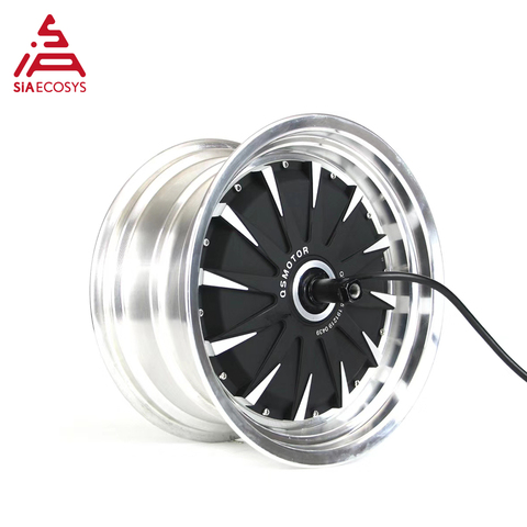 SIAECOSYS/QSMotor-Motor de cubo de rueda BLDC de alta potencia para patinete eléctrico, 12x7,5 pulgadas, 260, 3000W, 72V, 70kph ► Foto 1/1