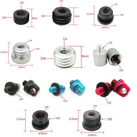 Adaptador de montaje de tornillo de rosca, placa de trípode para Flash de cámara, soporte de luz, 3/8 