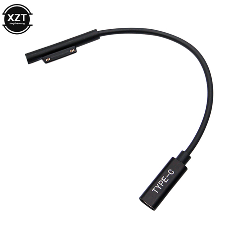 Fuente de alimentación USB tipo C de 20CM, 15V, 3A, para Microsoft Surface Pro 3, 4, 5, 6, Go adaptador/cargador de PC, Cable de CC, Cargador rápido para tableta ► Foto 1/6