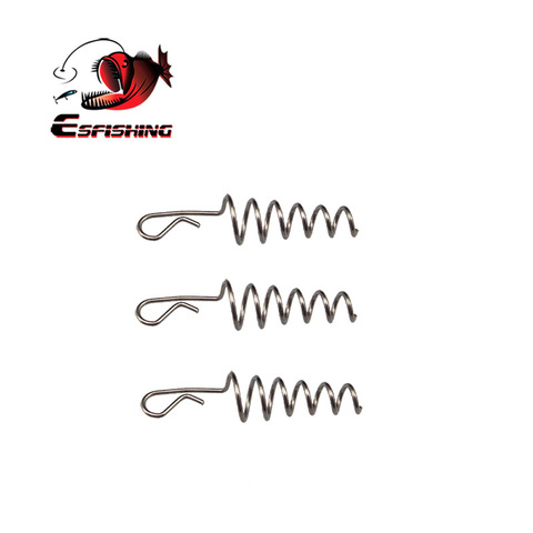 KESFISHING 50 uds 21mm cono conector de gancho pesca cebo suaves primavera centrado pines cerrojo fijo aguja de bloqueo por giro ► Foto 1/5