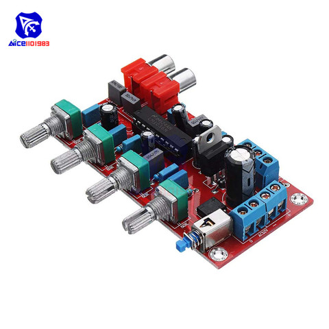 Diymore-Placa de Control de volumen LM1036, preamplificador de amplificador HIFI lujoso, Control de tonos, 1000UF/25V Pro, completado y probado ► Foto 1/6