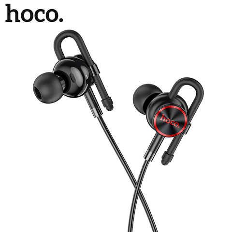 HOCO-auriculares intrauditivos estéreo con cable, audífonos universales de alta calidad HD transparentes con Supergraves de 3,5mm con micrófono para iPhone y Xiaomi ► Foto 1/6