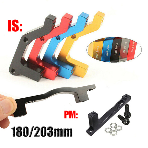 PM/IS MTB calibrador adaptador bicicleta freno de disco de bicicleta rotor 180mm 203mm aleación de aluminio Post Mount disco accesorio del freno ► Foto 1/6