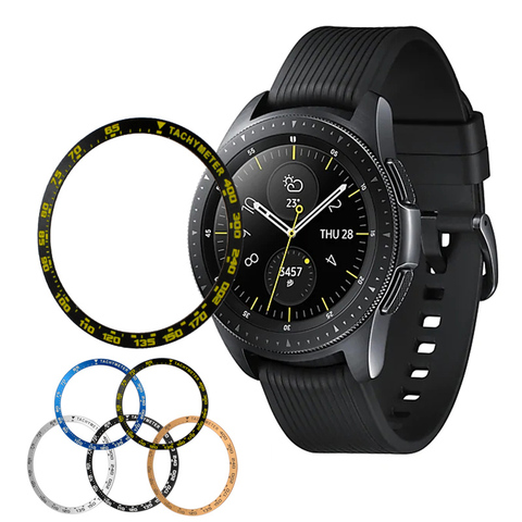 Bisel de Metal para Samsung Galaxy Watch, 46mm/42mm/Frontier Gear S3/cubierta clásica, funda adhesiva deportiva, accesorios para relojes ► Foto 1/6